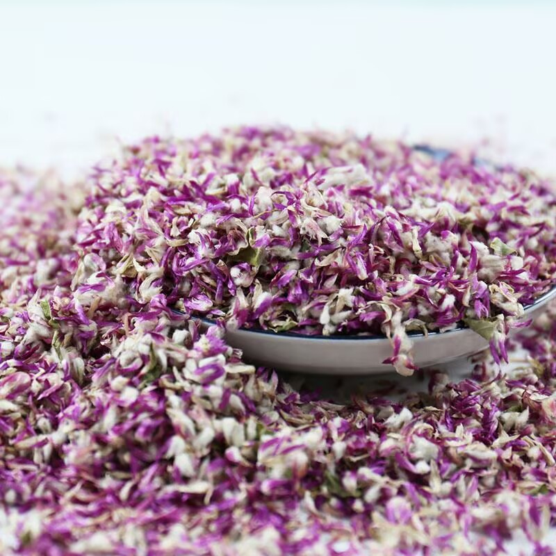 Candle Making Bath - ดอกอะมาแรนธ์สีม่วงธรรมชาติ ดอกพลัมสีแดง กลีบดอกไม้แห้ง สำหรับงาน DIY งานฝีมือ
