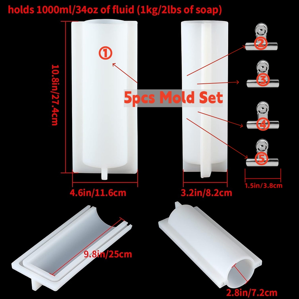 แม่พิมพ์สบู่ทรงกระบอกขนาดใหญ่พ - Candle Making Equipment บทวิจารณ์และราคา