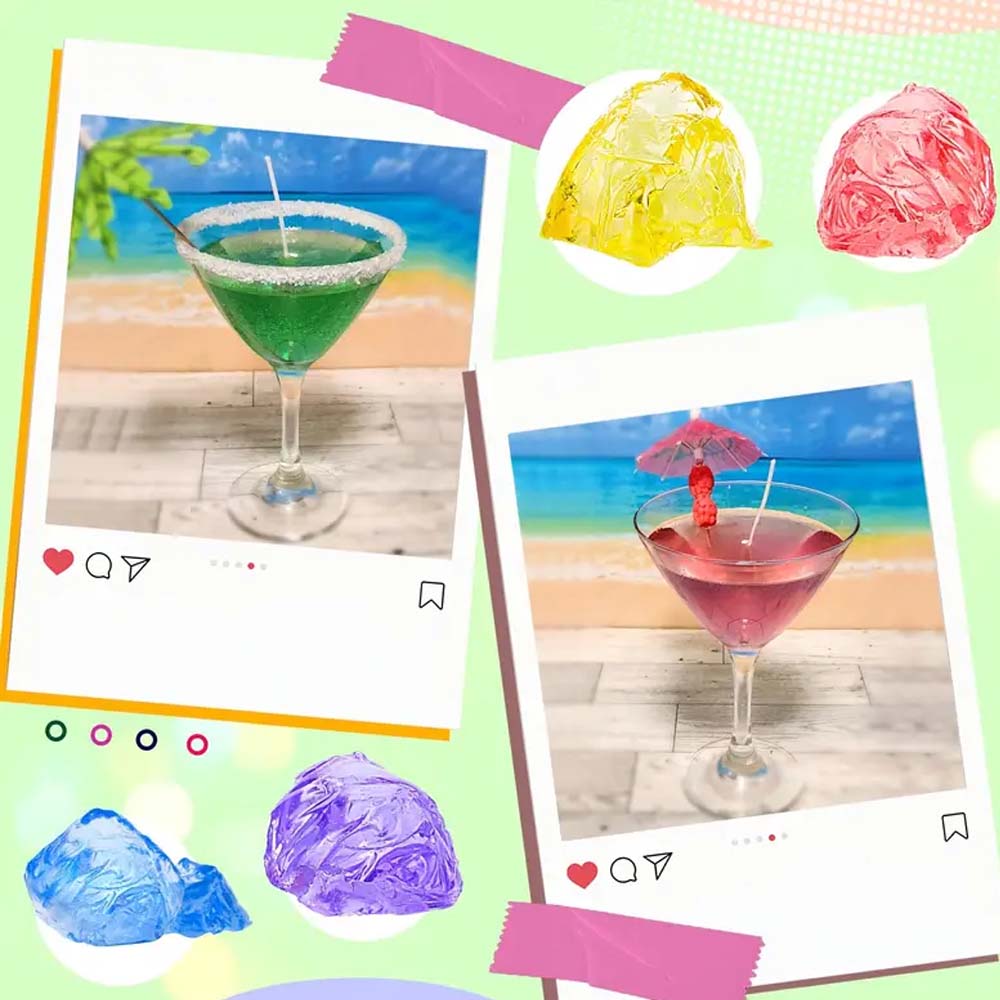 200g สีเหลืองเจลใส Jelly Wax ส - Candle Making Kit Wholesale บทวิจารณ์และราคา