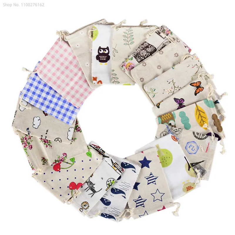 100 ชิ้นผ้าขนาดเล็กกระเป๋ากระเ - Jute Bag Packaging บทวิจารณ์และราคา