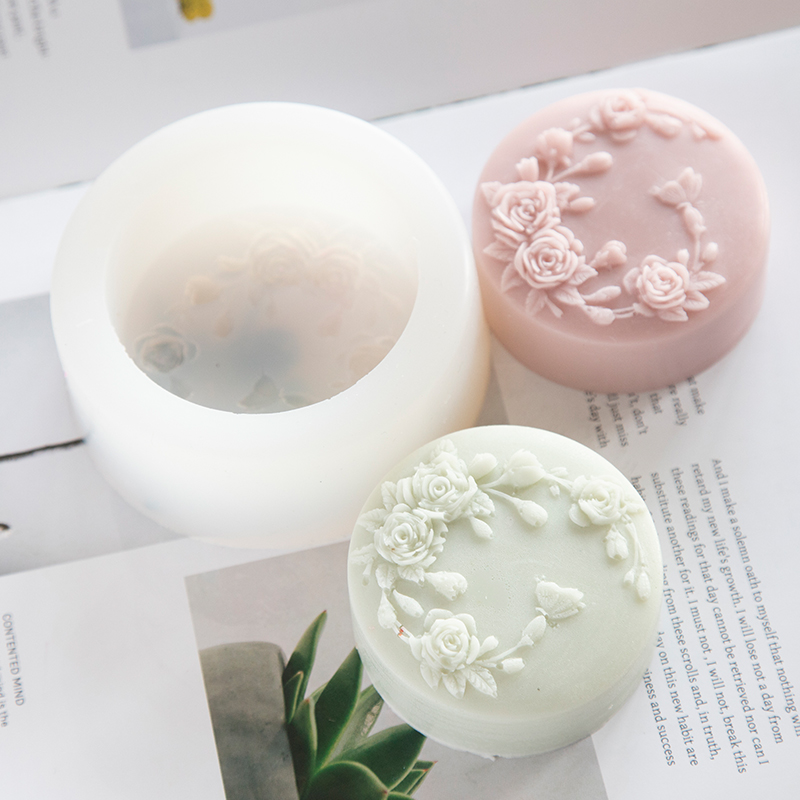 รอบรูปร่าง Rose ดอกไม้สบู่แฮนด - Candle Making Equipment บทวิจารณ์และราคา