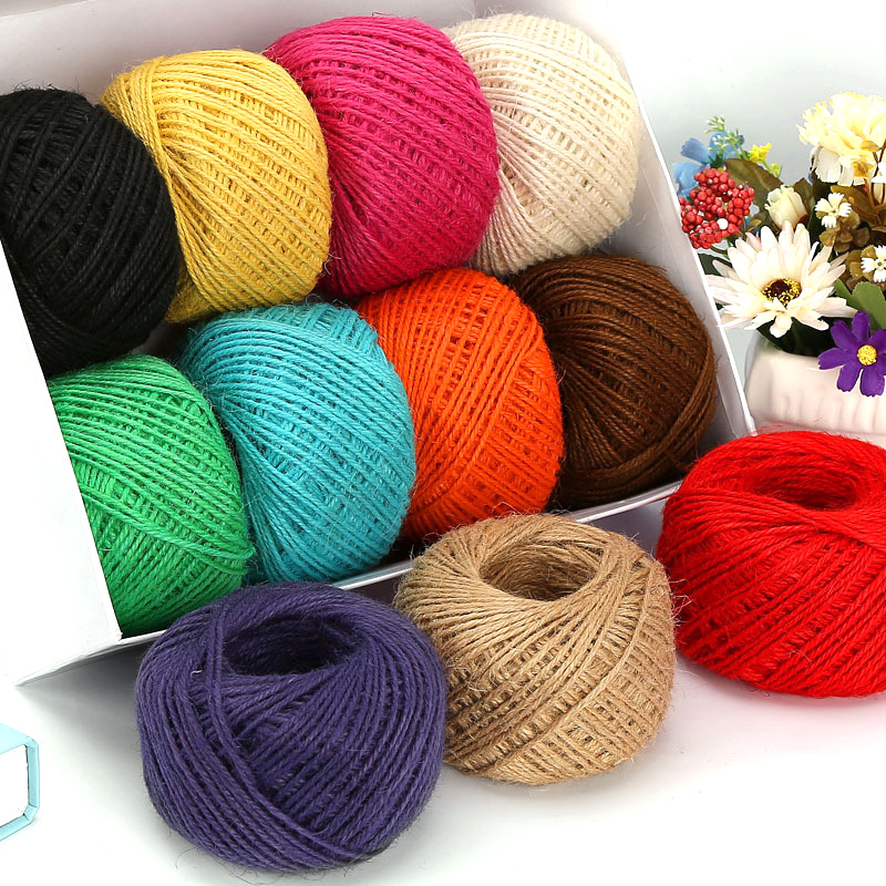 เชือกป่านธรรมชาติ DIY ขนาด 2 ม - Jute Bag Packaging บทวิจารณ์และราคา