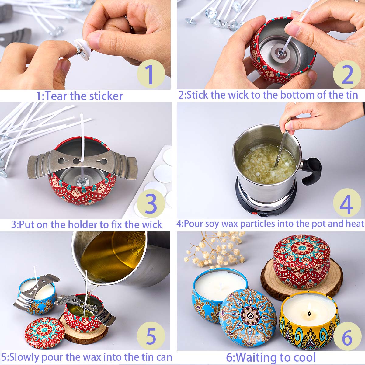 ชุดอุปกรณ์ทำเทียนหอม DIY พร้อม - Candle Making Kit Wholesale บทวิจารณ์และราคา